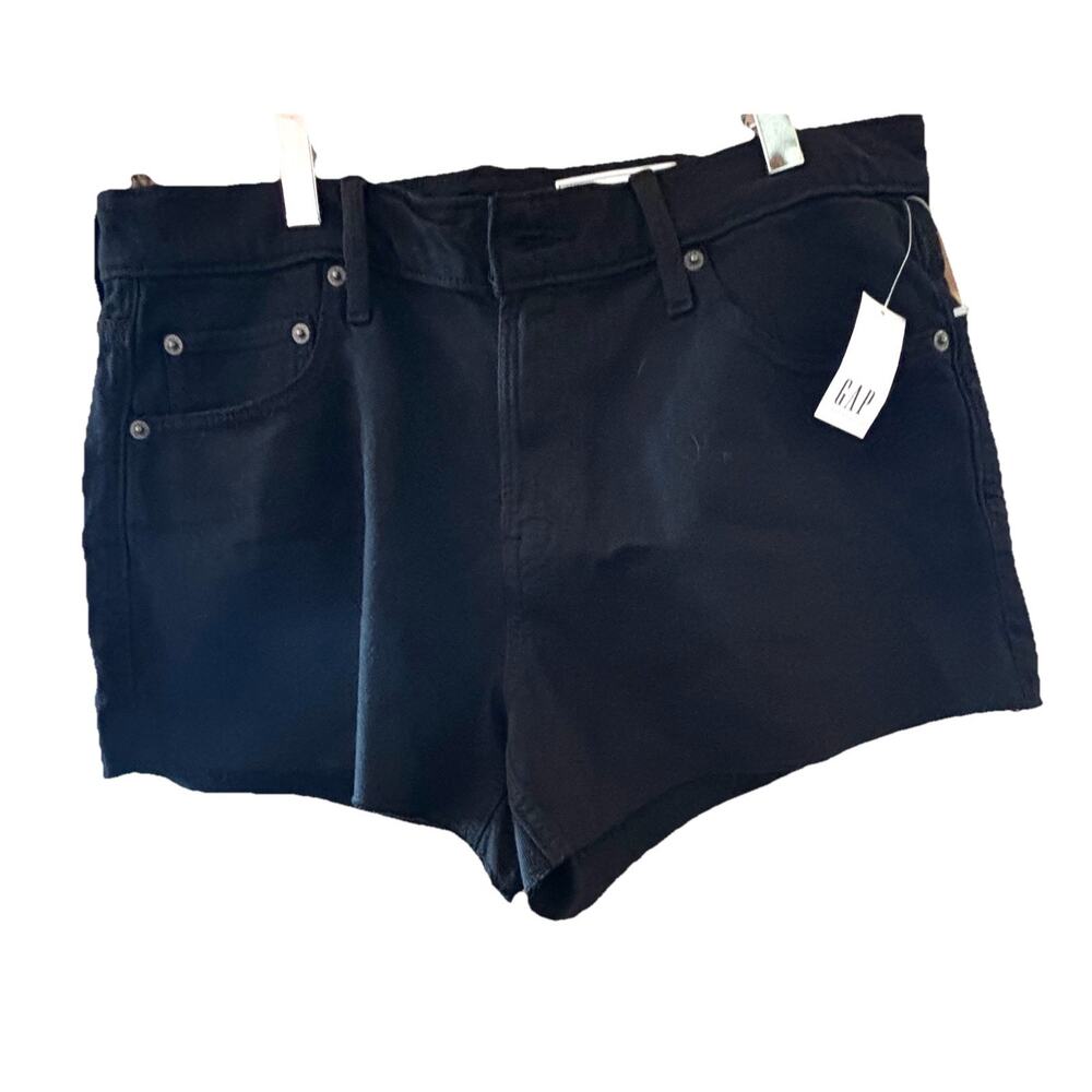 GAP Women’s Black Denim Shorts Sz 10P Summer Vacation Beach Preppy Sustainable